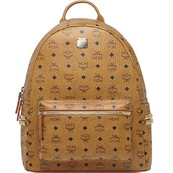 2016 SS MCM Authentic STARK Medium Backpack - Cognac MMK6SVE38CO
