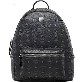 2016 SS MCM Authentic STARK Medium Backpack - Black MMK6SVE38BK