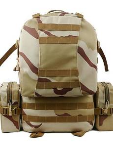 TuoBu ? 60L Army Style Camping Hiking Backpacks Waterproof with Waist Bag Sepension Unisex TB00068 , gray+white-60lb , gray+white-60lb