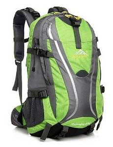 Professional Outdoor Sports Riding Camping Water Resistant Multifunction Shoulders Mountaineering Bags 40L , rose red