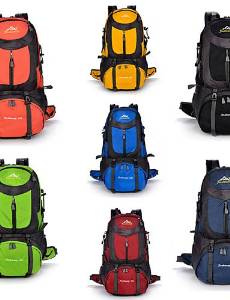 50L Multifunctional Outdoor Bag Hiking Bag Riding Shoulder Bag , dark blue