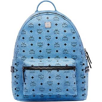 2016 SS MCM Authentic STARK Medium Backpack - Denim MMK6SVE38LE