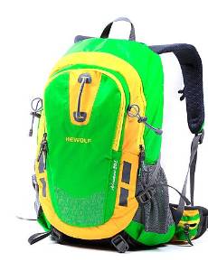 HuaXing Hewolf Multifunctional Hiking Leisure Sports Traveling backpack 30L 1630 Orange/Green/Blue