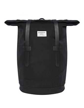 Sandqvist Sonja Rolltop Backpack - Black