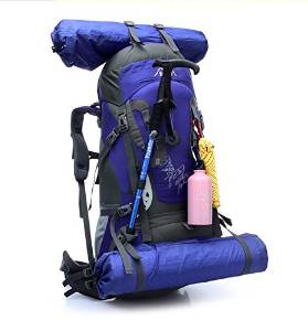 QJYB 80L travel backpack hiking outdoors men and women large capacity ultra light rucksack