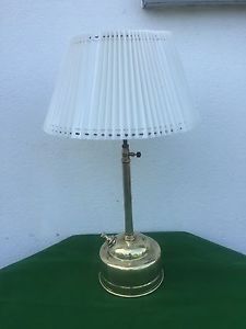 Polished Pork Pie Tilley Oil Lamp with Original Tilley Shade