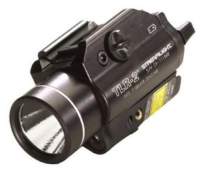 Streamlight 69120 TLR-2 C4 LED with Laser Sight Rail Mounted Weapon Flashlight,