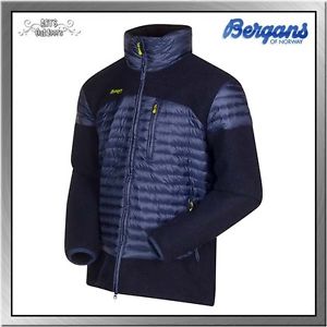 Bergans Osen Down/Wool Daunenwolljacke Herren navy / neon green