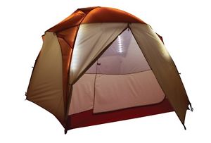 Big Agnes Chimney Creek 6 mtnGLO Tent - 6 person, 3 season-Orange/Cream