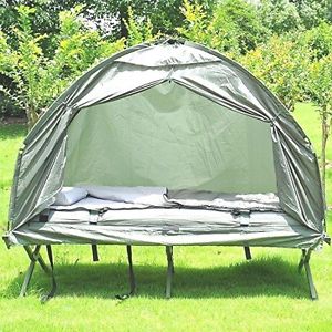 Compact Portable Pop-Up Tent / Camping Cot w/ Air Mattress 1person outdoors
