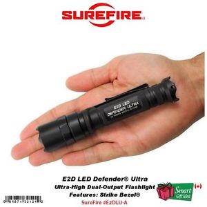 Surefire E2D LED Defender Ultra, 500 Lumens Flashlight w/Strike Bezel #E2DLU-A