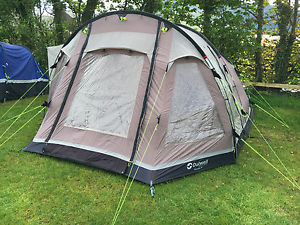 Outwell Nevada M  5 man Tent with carpet and  foot print. Makes 1 or 2 bedrooms
