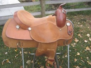 TOP QUALITY,  CUSTOM MADE SIMCO TRAINING SADDLE, 16" thick soft & supple leather