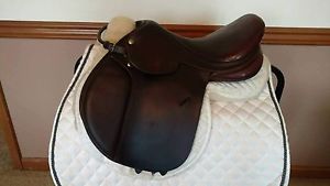 14.5" Collegiate Convertible Youth Pony Close Contact Saddle *Adjustable Gullet*