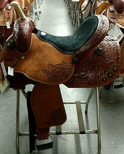 Showman Barrel Saddle 15" or 16" NEW Horse Tack