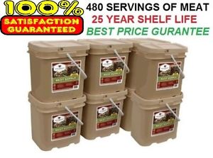 NEW 480 Serving Wise EMERGENCY SURVIVAL SUPPLY KIT FREEZE DRIED FOOD MEAT BUCKET