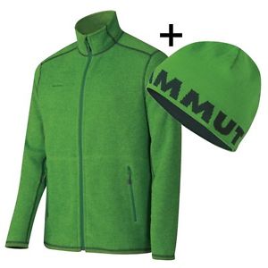 POLAR JACKET MEN + WendeMütze SET, basil, Midlayer,Fleece-, Skitouren- u. Wander