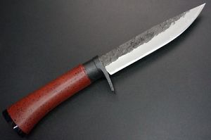 New Kanetsune Double edged Knife 15 layer damascus Made in Japan Free Shipping