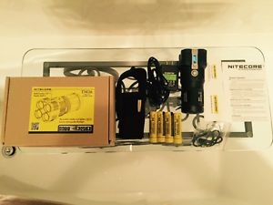 Bundle Nitecore TM26 3800 Lumen Flashlight w Nitecore 3400mah X 4 Extra Batts