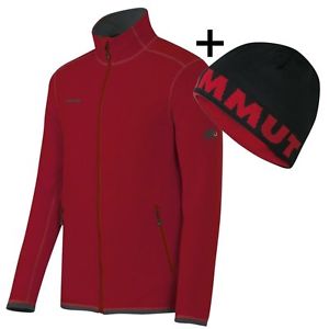 POLAR JACKET MEN + WendeMütze SET, dark-inferno, Midlayer,Fleece-, Skitouren- u.