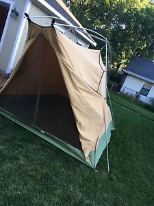 L.L. Bean vintage Canvas tent 1960s  Americana Sturdy Metal Frame Rain Cover