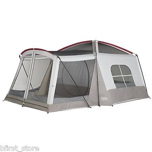 8 Person Tent Family Camping Outdoor Fun Screened Dome Room Hiking Canvas Chalet