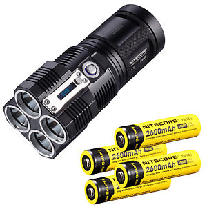 Nitecore TM26 Tiny Monster 3500-Lumen LED Flashlight + Rechargeable Batteries