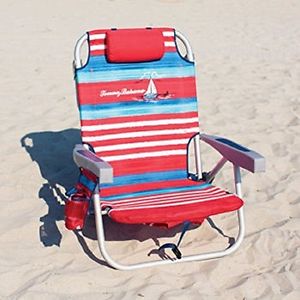 Backpack Beach Chair w/ Towel Rack and Insulated Storage Outdoor Seat