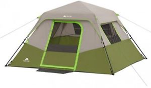 Ozark Trail 6-Person 2-Room Family Instant Cabin Outdoor Camping Tent Shelter