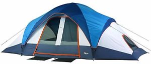 Mountain Trails Grand Pass Tent  10 Person 2 Room 2 Doors Easy Setup & Take Down