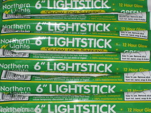 500 pack 6” Light sticks 12 hour Glow GREEN (Made in USA)