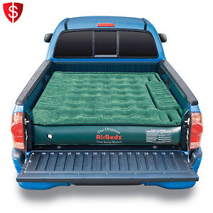 Truck Bed Air Mattres Full Size Inflatable Green Bed Ranger Camping Outdoor Rest