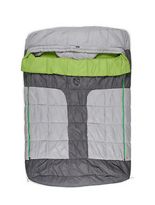 Nemo Mezzo Loft Sleeping Bag (Synthetic)-Aluminum/Clover-Mezzo Loft Duo