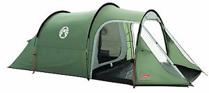 Coleman Coastline 3 Plus Three Person Tent Tunnel Structure Thick Green Grey
