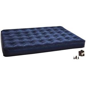 Texsport Air Bed Queen w/Pump - Made Of Long Lasting Extra-Heavy P.V.C