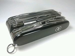 Victorinox Swiss Army Knife SwissChamp XLT New Black Scales (V0135)