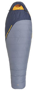 Big Agnes Spike Lake 15 Sleeping Bag (600 Down)-Flint/Navy-Long-Left