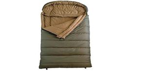 Large Queen Size Sleeping Bags For Adults Family Huge Flannel Lined Olive Green
