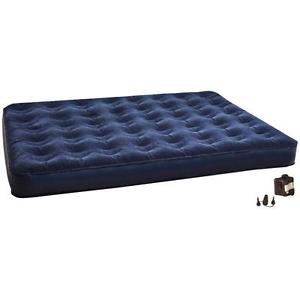 Texsport Air Bed Queen w/Pump - Made Of Long Lasting Extra-Heavy P.V.C