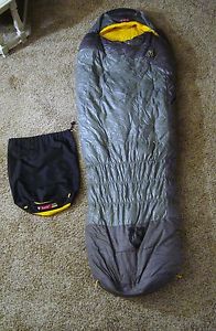 Nemo Sonic 0 Sleeping Bag Gray Yellow 850 Down T7DRO  EUC