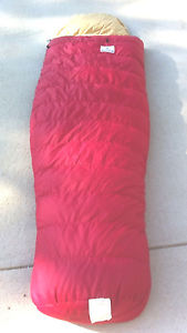 HALUBAR CUSTOM HAND MADE GOOSE DOWN Hooded Sleeping Bag 89X32