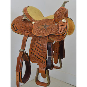 Used 12.5" Coolhorse Saddles Trophy Barrel Racing Saddle Code: U125CHJRCA5UAA03