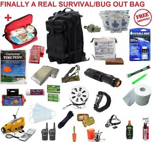 REAL 72 Hour Emergency Survival Kit, Disaster Bug out Bag, Outdoor Adventure Kit