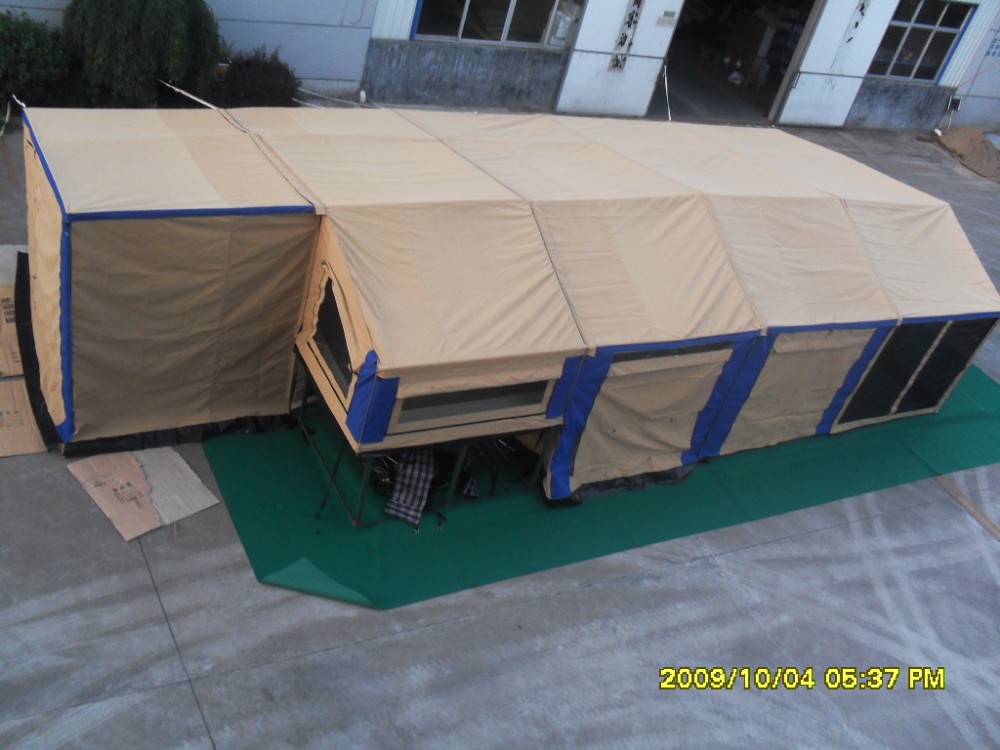 Big Trailer Tent With A Solar House