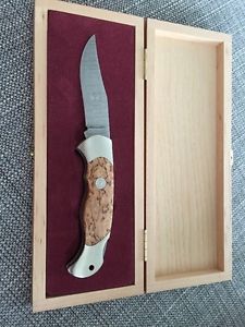 Böker Manufaktur Jahresmesser 1997, Damast Taschenmesser