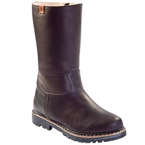 Meindl Schladming Identity warmer Herren Lederstiefel mit Lammfell dunkelbraun