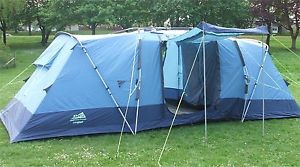 8 BERTH KHYAM LONGLEAT TENT £699 CAMPING LARGE FAMILY ROOM QUICK SET RIDGI-DOME