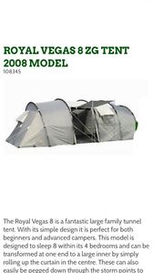 Royale Vegas 8 Man Tent