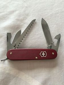 Victorinox 84mm Alox Burgundy Red Micro Farmer. NIB. Rare