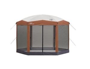 Coleman 12' x 10' Instant Screened CANOPY, Two Room Hexagon SCREENED TENT